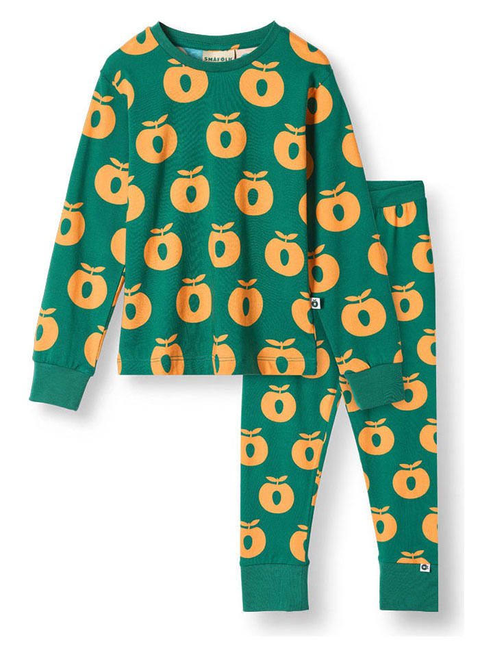 Småfolk Piżama w kolorze zielonym rozmiar: 98/104