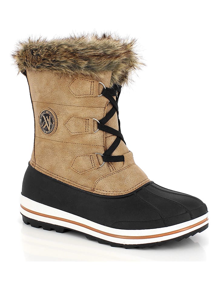 Kimberfeel Kozaki zimowe "Elisa" w kolorze beżowym rozmiar: 35