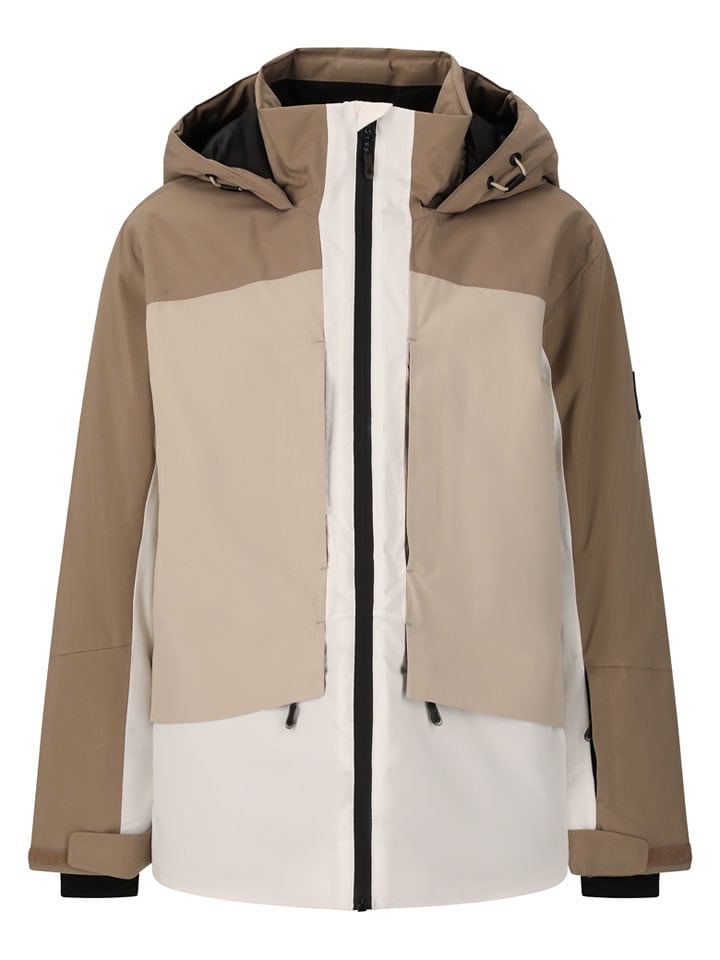 Whistler Kurtka narciarska "Kingland Jr." w kolorze jasnobrązowo-kremowym rozmiar: 128
