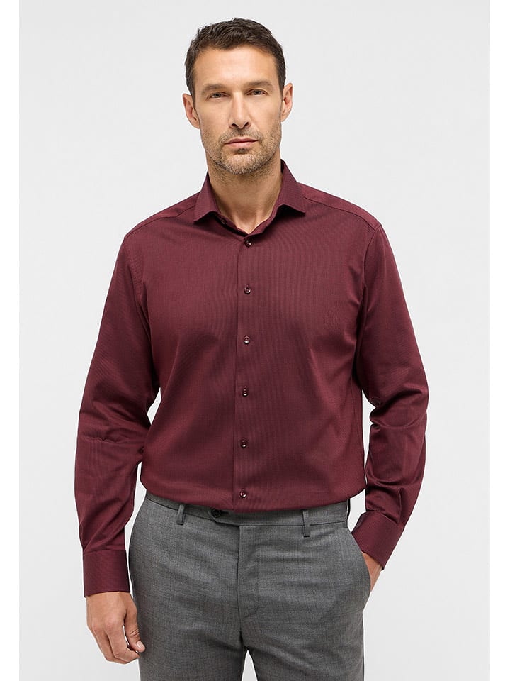 Eterna Koszula - Modern fit - w kolorze bordowym rozmiar: 42
