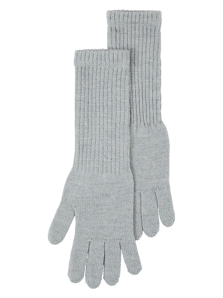 Lanerossi Wełniane rękawiczki "Asia" w kolorze szarym - 31 x 7 cm rozmiar: onesize