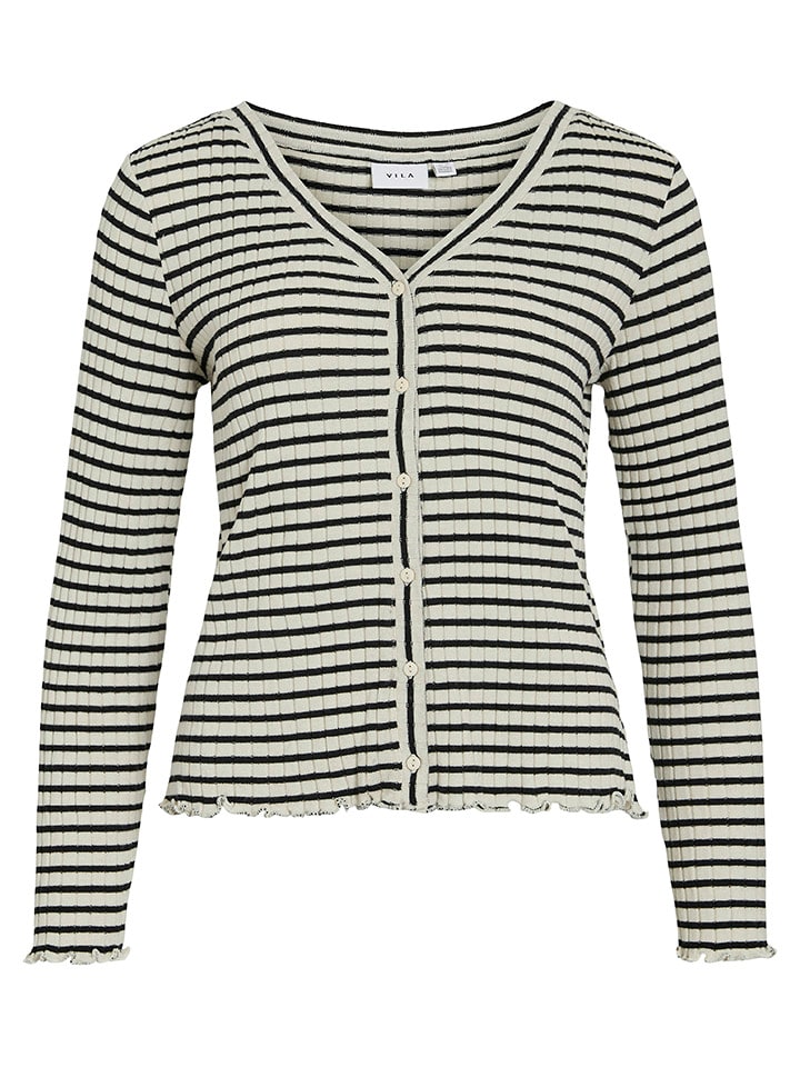 Vila Kardigan w kolorze czarno-kremowym rozmiar: L