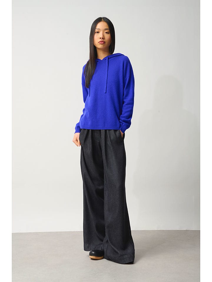 AUTHENTIC CASHMERE Kaszmirowy sweter "Dorte" w kolorze niebieskim rozmiar: M