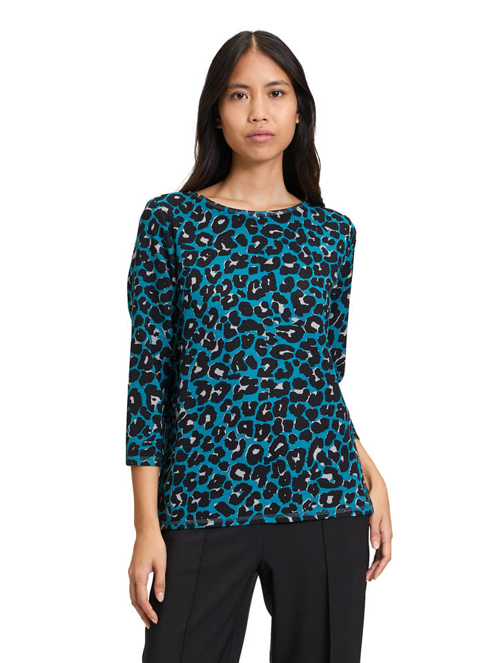 Betty Barclay Bluza w kolorze czarno-turkusowym rozmiar: 40