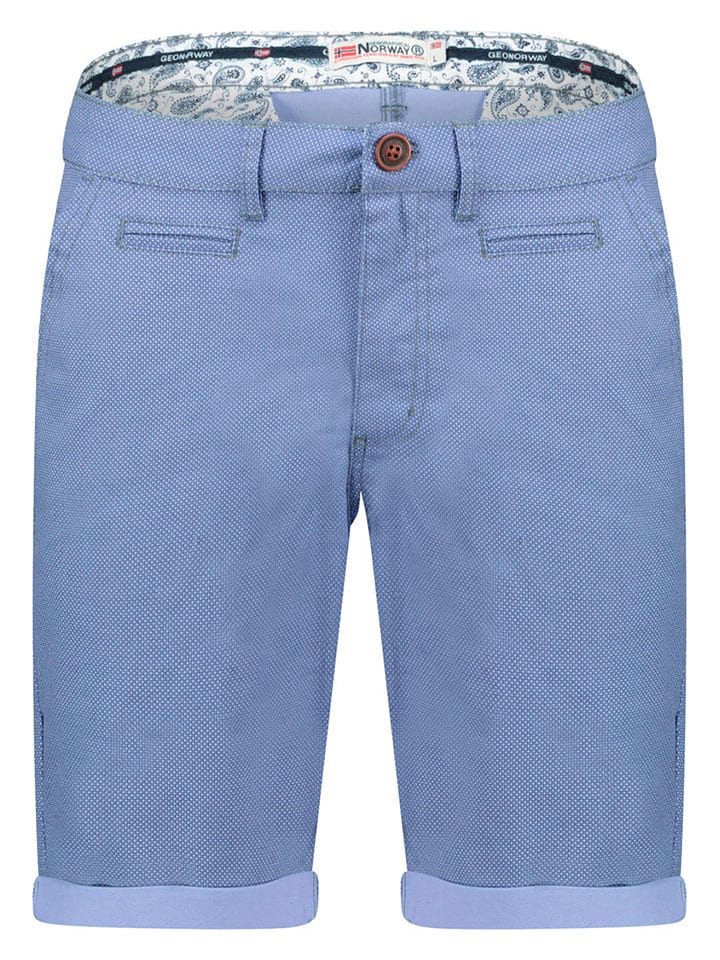 Geographical Norway Bermudy "Pacome" w kolorze niebieskim rozmiar: S