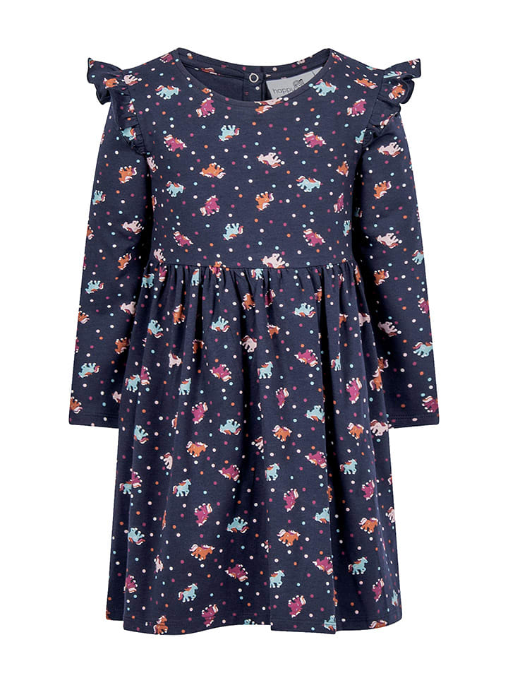 happy girls by Eisend Sukienka w kolorze granatowym ze wzorem rozmiar: 92