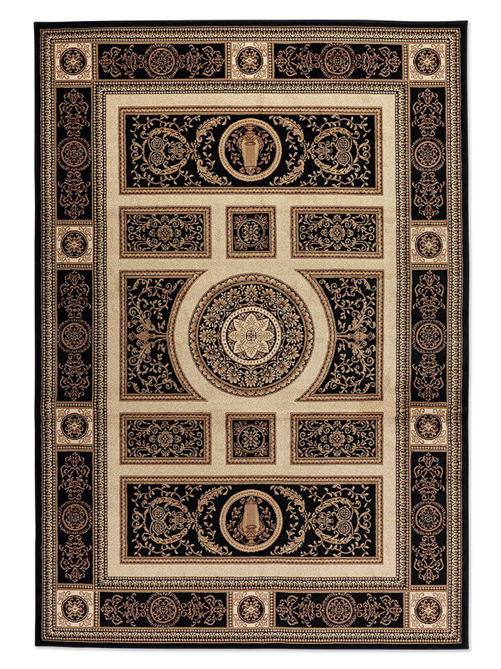 Nouristan Dywan "Guzara" w kolorze czarno-kremowym rozmiar: 120x170 cm