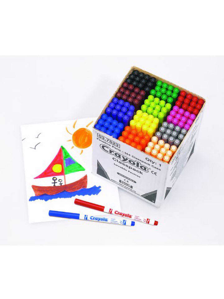 Crayola Flamastry (144 szt.) - 3+ rozmiar: onesize