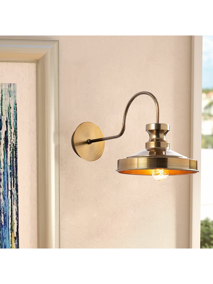 Opviq Lampa ścienna "Berceste" w kolorze złotym - 22 x 23 cm rozmiar: onesize