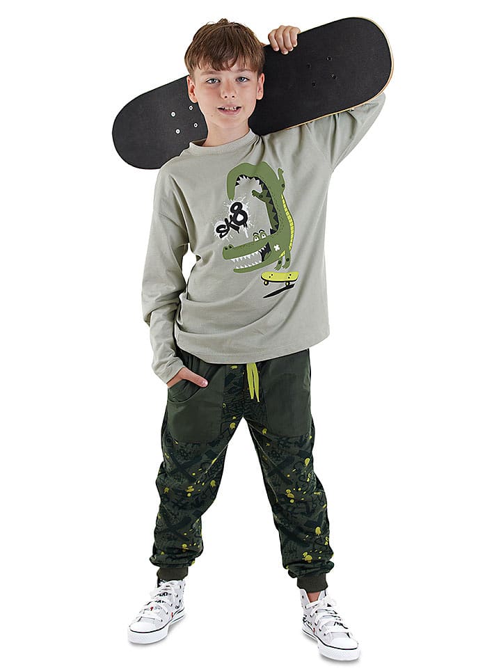 Denokids 2-częściowy zestaw w kolorze oliwkowo-szarym rozmiar: 116