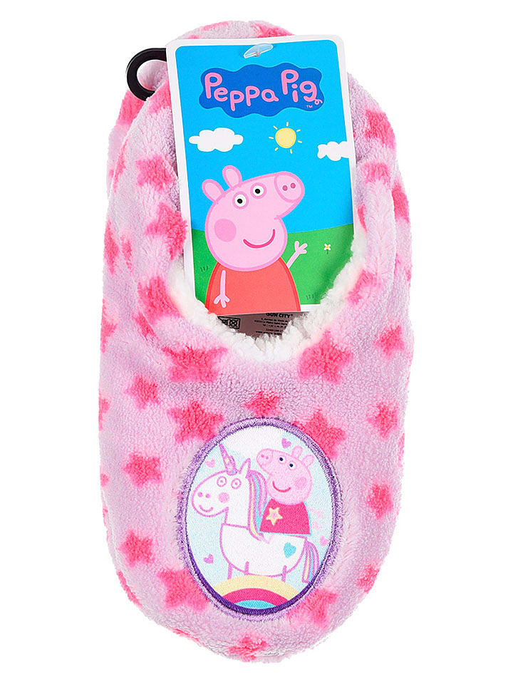 Peppa Pig Kapcie "Świnka Peppa" w kolorze jasnoróżowym rozmiar: 23-26