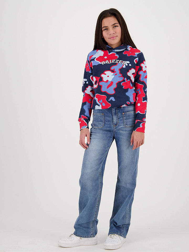 RAIZZED® Bluza "Odile" w kolorze granatowo-czerwonym rozmiar: 164