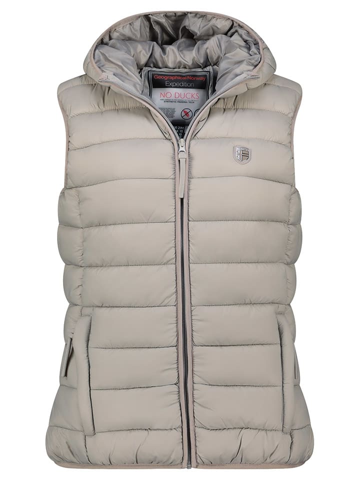Geographical Norway Kamizelka pikowana "Vatikotal" w kolorze jasnoszarym rozmiar: XL