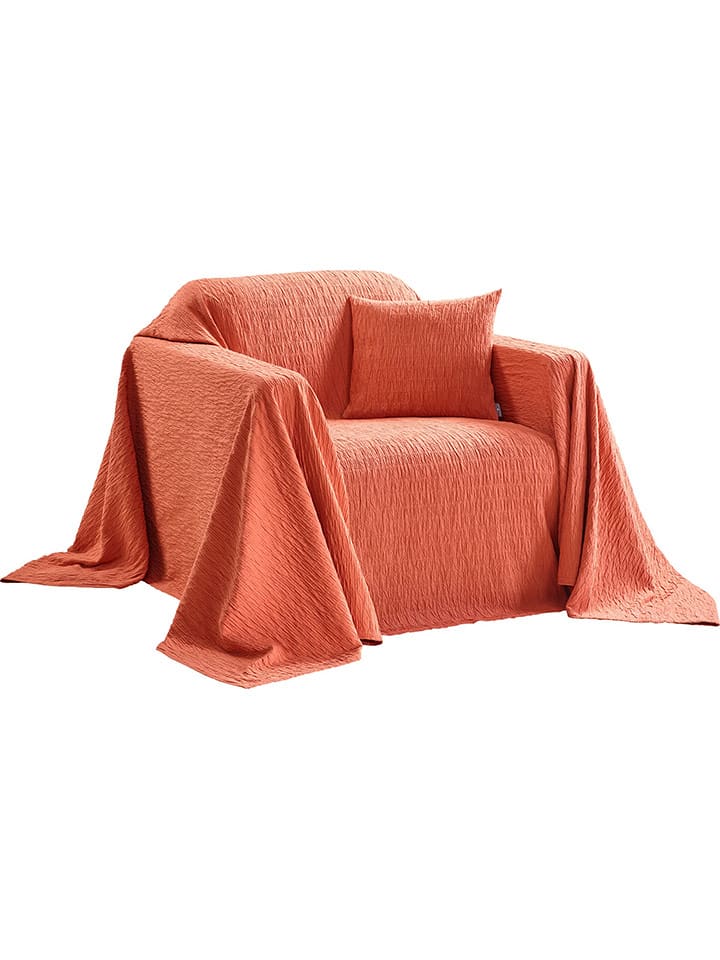 heine home Pled w kolorze pomarańczowym rozmiar: 250x270 cm