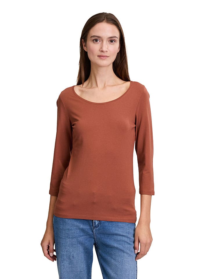 CARTOON Koszulka w kolorze jasnobrązowym rozmiar: 40