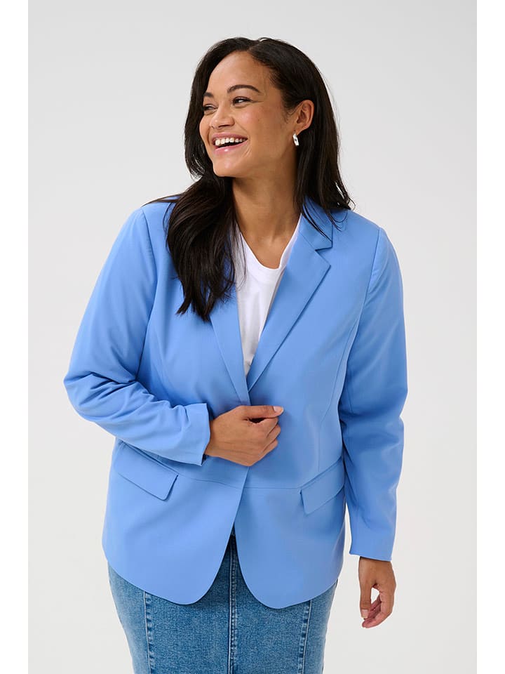 KAFFE curve Blezer w kolorze błękitnym rozmiar: 42