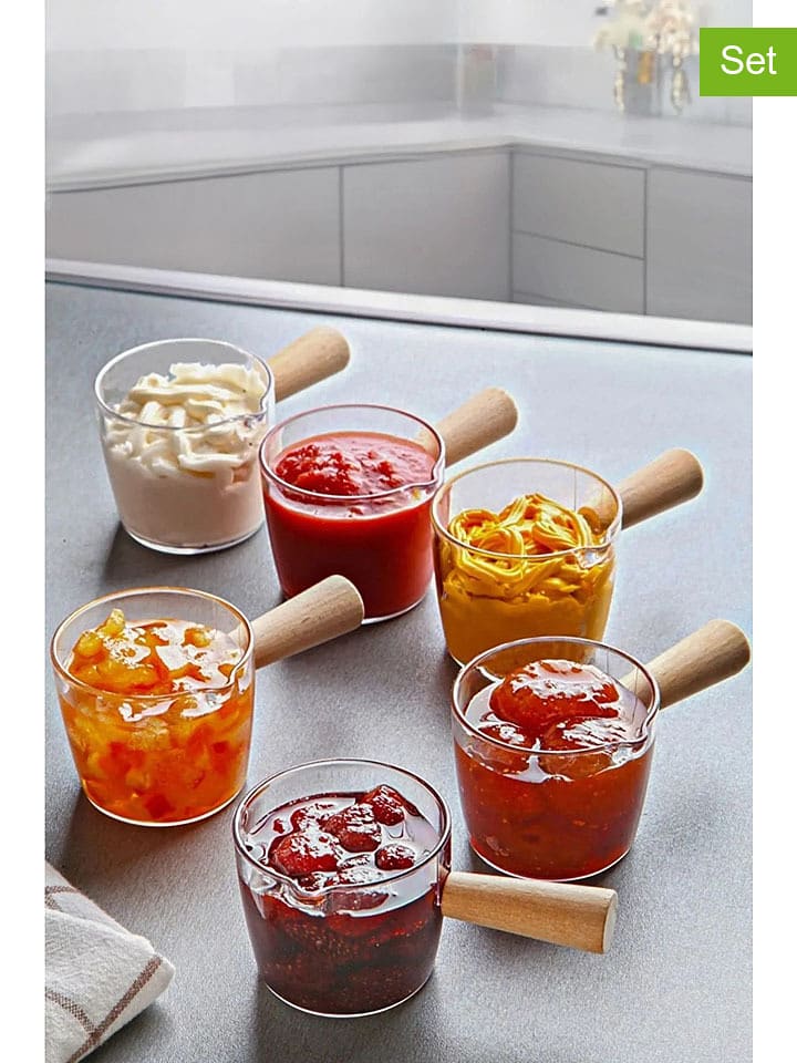 Violeta Home Miski (6 szt.) w kolorze jasnobrązowym do serwowania - 82 ml rozmiar: onesize