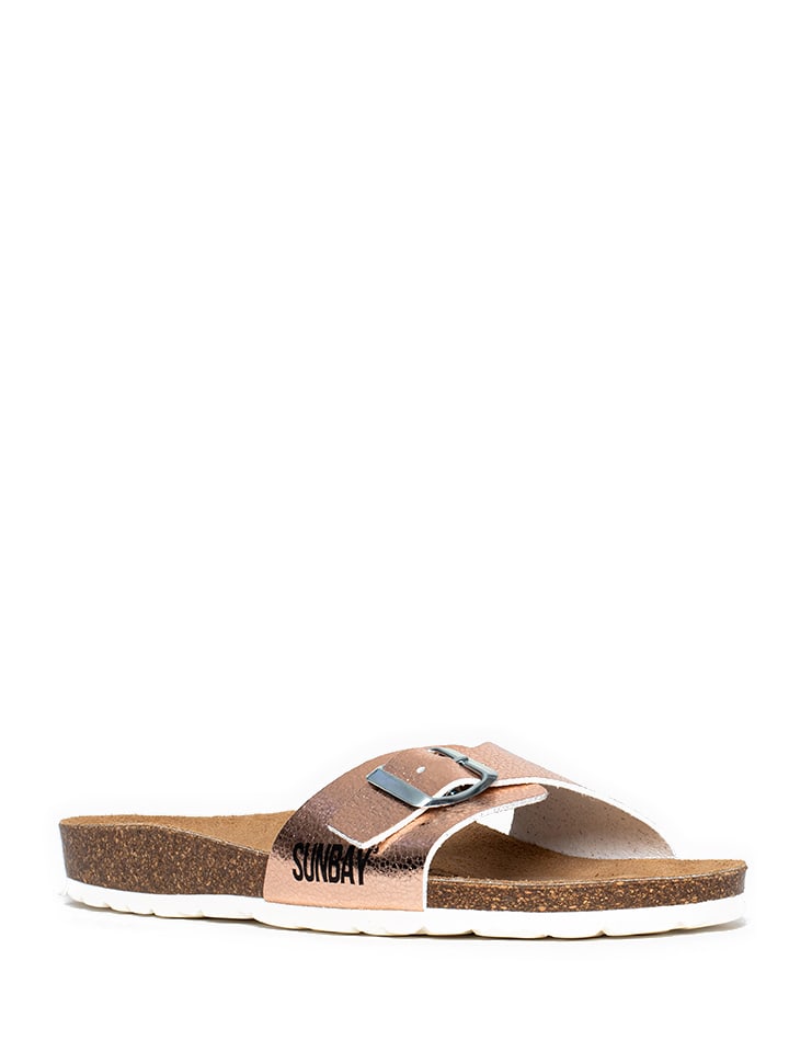 Sunbay Klapki "Rita" w kolorze różowozłotym rozmiar: 38