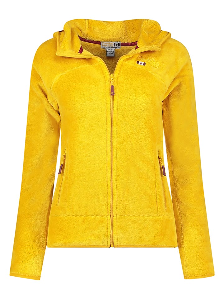 Canadian Peak Kurtka polarowa "Upaloodeak" w kolorze żółtym rozmiar: L