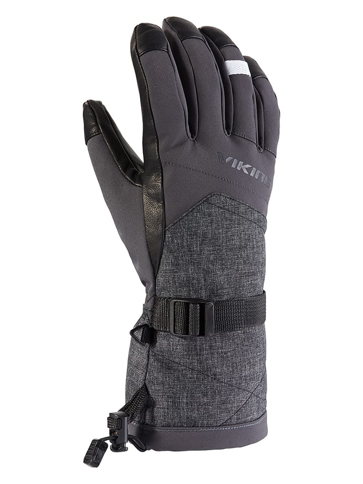 Viking Rękawiczki narciarskie "Alsten" w kolorze szarym rozmiar: 7