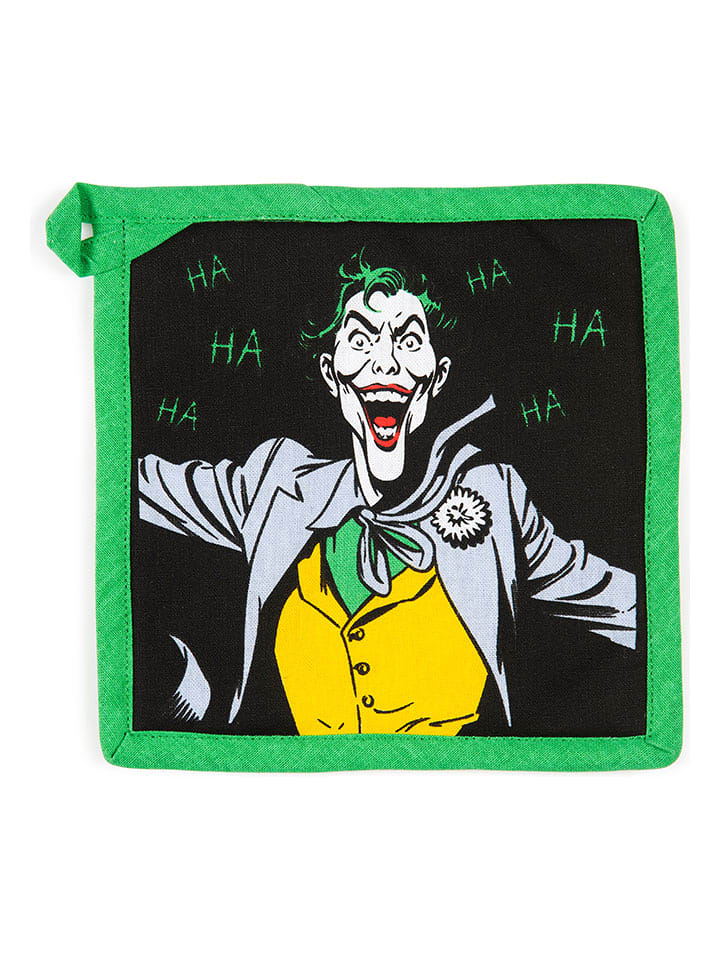 Trendy Kitchen by EXCÉLSA Łapka kuchenna "Joker" w kolorze czarno-zielonym - 20 x 20 cm rozmiar: onesize