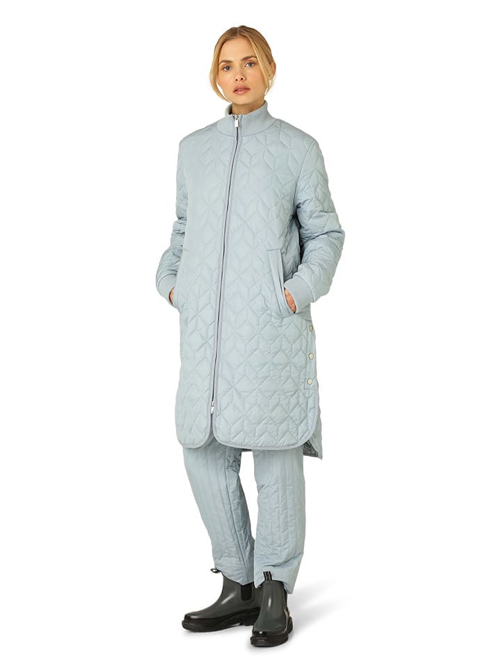 Ilse Jacobsen Płaszcz pikowany w kolorze błękitnym rozmiar: 36