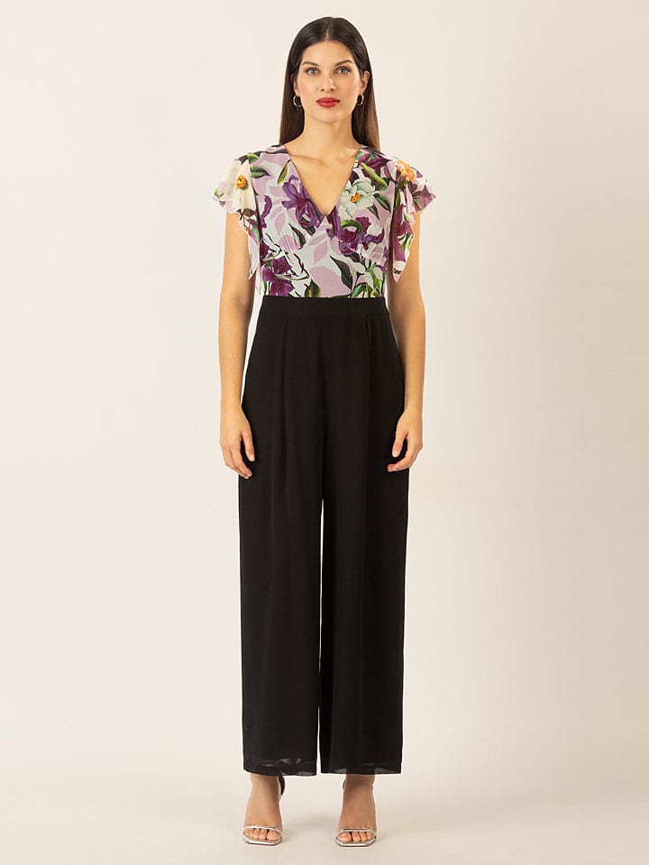 APART Kombinezon w kolorze czarno-fioletowym rozmiar: 42