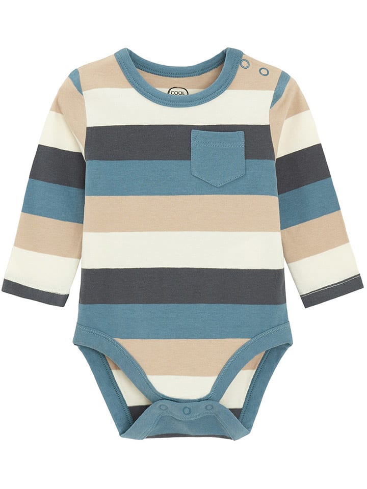 COOL CLUB Body w kolorze beżowym ze wzorem rozmiar: 68