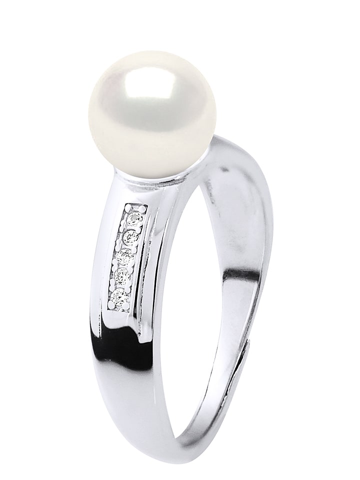 Mitzuko Srebrny pierścionek z perłą rozmiar: onesize