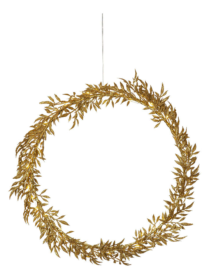 STAR Trading Wieniec LED w kolorze złotym - Ø 44 cm rozmiar: onesize