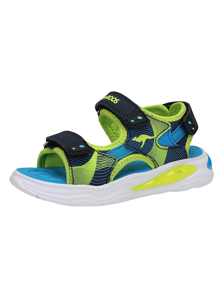 Kangaroos Sandały w kolorze niebiesko-czarnym rozmiar: 34