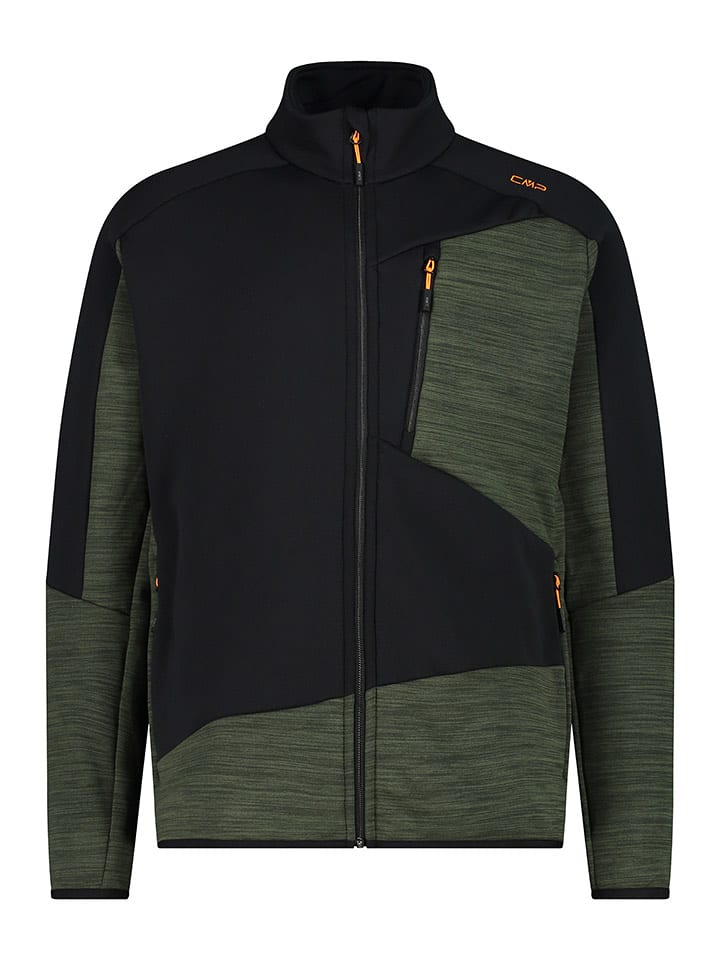 CMP Kurtka polarowa w kolorze czarno-oliwkowym rozmiar: 50