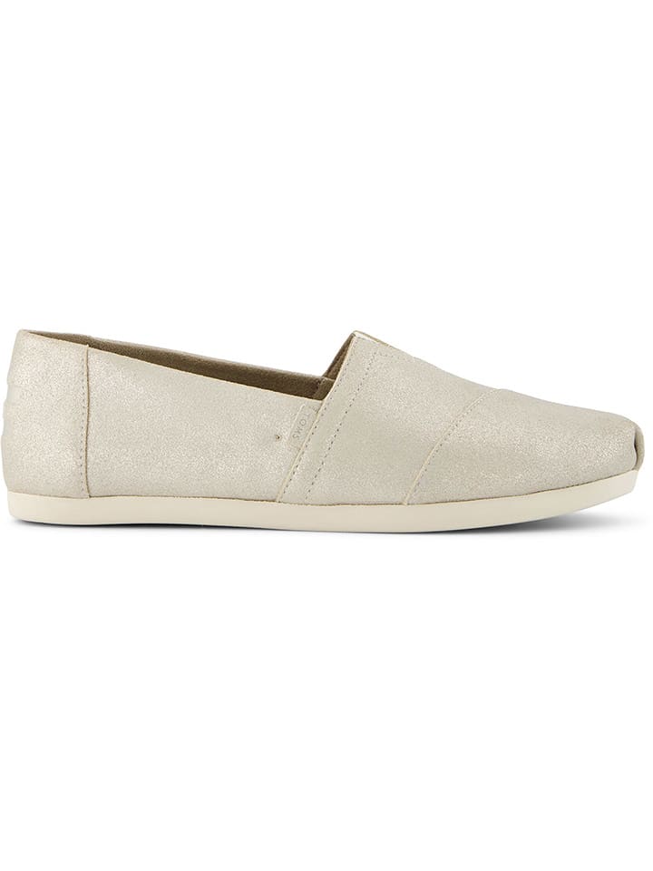 TOMS Slippersy w kolorze srebrnym rozmiar: 37,5