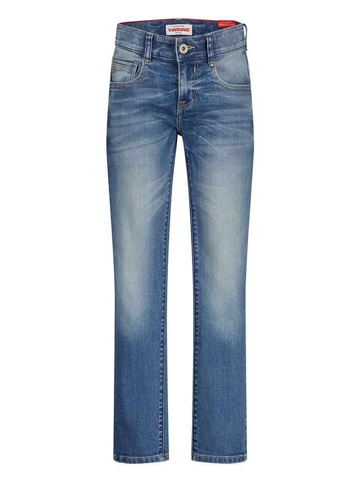 Vingino Dżinsy "Bruno" - Regular fit - w kolorze niebieskim rozmiar: 164