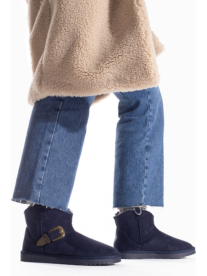 ISLAND BOOT Botki zimowe "Wintera" w kolorze granatowym rozmiar: 37