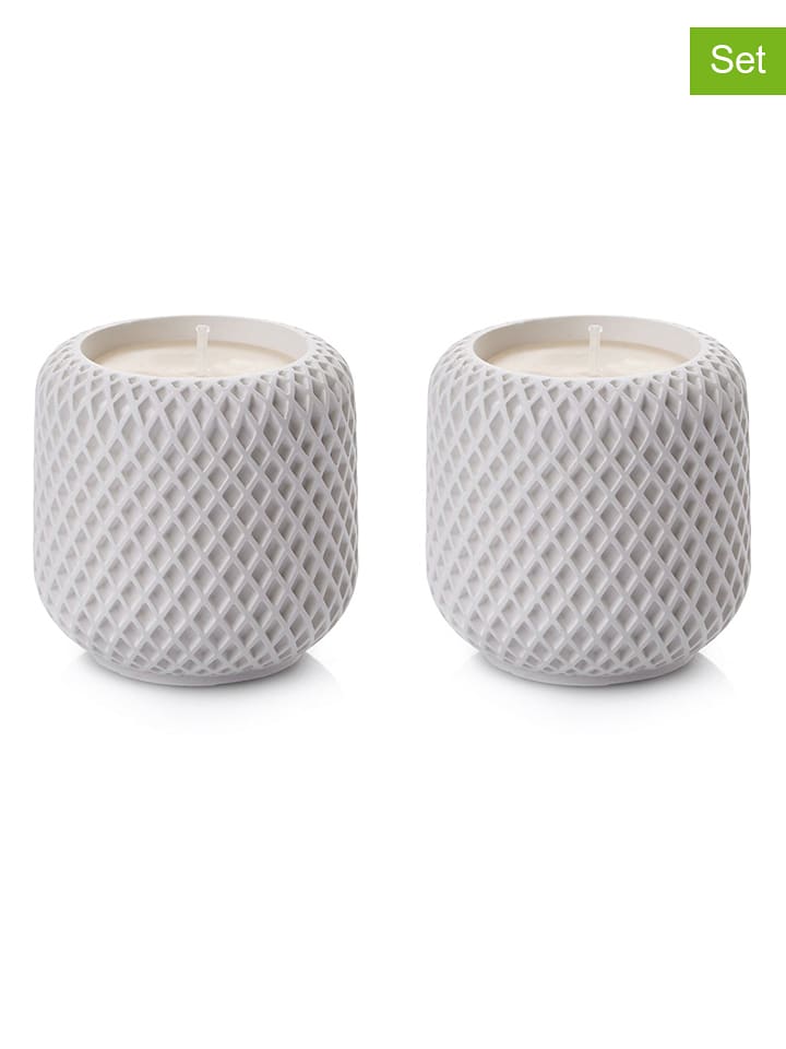 Lucky Bees Świece (2 szt.) w kolorze białym - 2x 220 g rozmiar: onesize