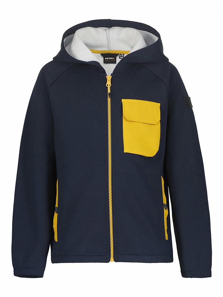 Icepeak Kurtka funkcyjna "Lacq" w kolorze granatowo-żółtym rozmiar: 128