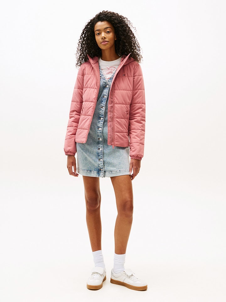 TOMMY JEANS Kurtka pikowana w kolorze jasnoróżowym rozmiar: XL