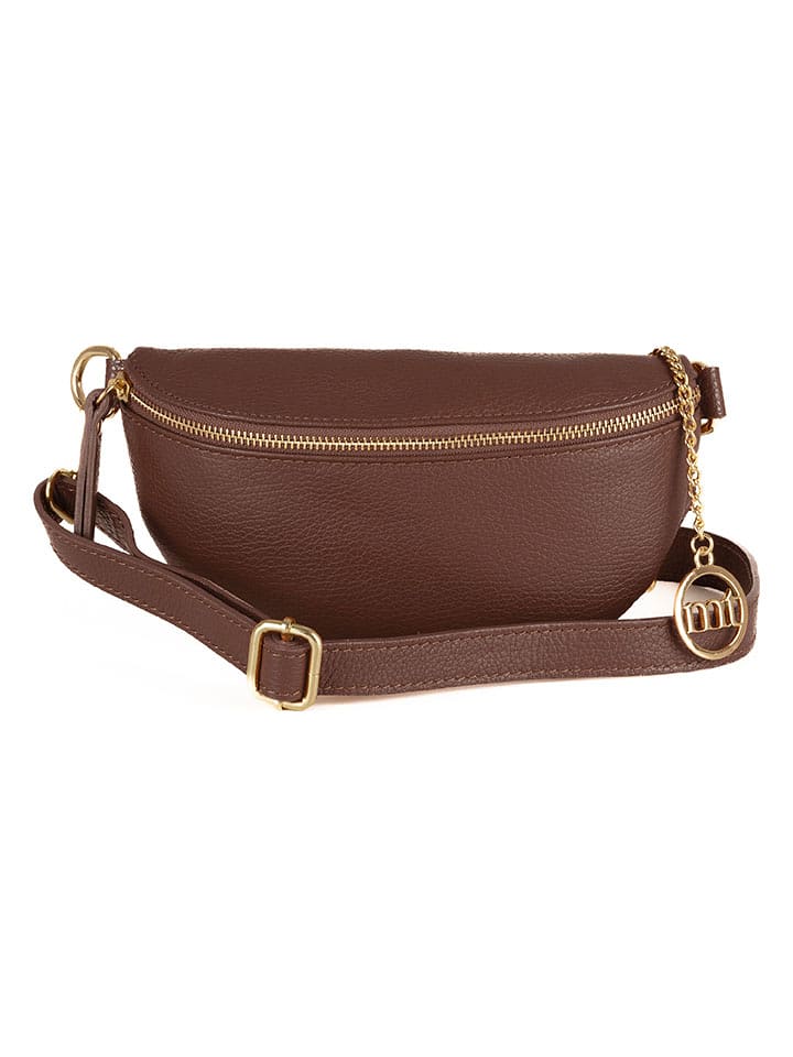 Mia Tomazzi Skórzana saszetka "Perugino" w kolorze brązowym - 23 x 13 x 2 cm rozmiar: onesize