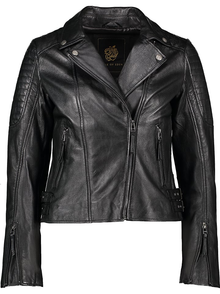Apple of Eden Skórzana kurtka w kolorze czarnym rozmiar: 36