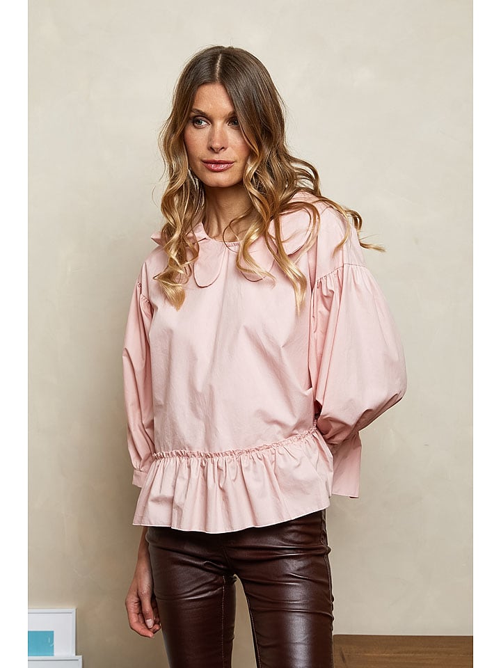 Joséfine Bluzka "Doronne" w kolorze jasnoróżowym rozmiar: S