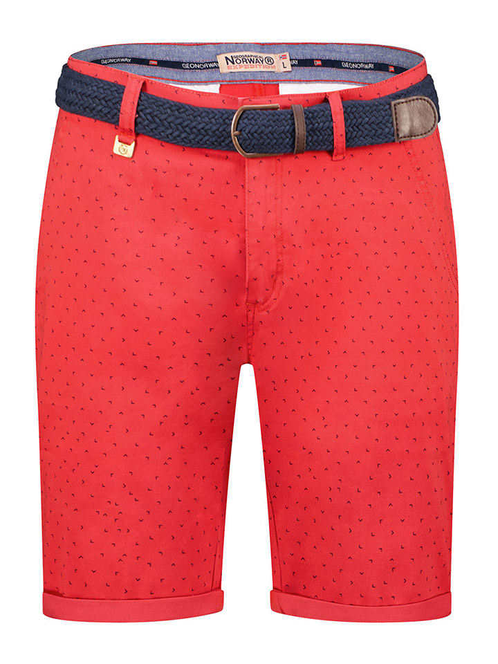 Geographical Norway Bermudy "Pacifique" w kolorze czerwonym rozmiar: XXL