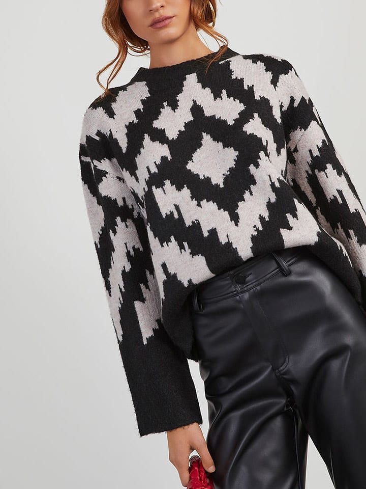 LA Angels Sweter w kolorze czarno-jasnoszarym rozmiar: M