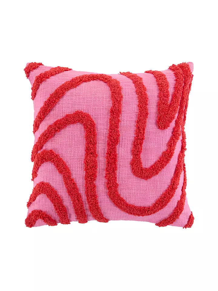 Jotex Poszewka "Kyla" w kolorze różowo-czerwonym na poduszkę rozmiar: 50x50 cm