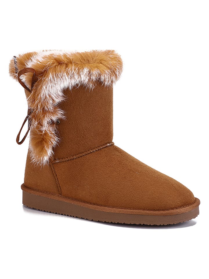 ISLAND BOOT Kozaki zimowe "Cora" w kolorze jasnobrązowym rozmiar: 37