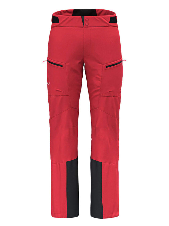 Salewa Spodnie narciarskie "Sella" w kolorze czerwonym rozmiar: M