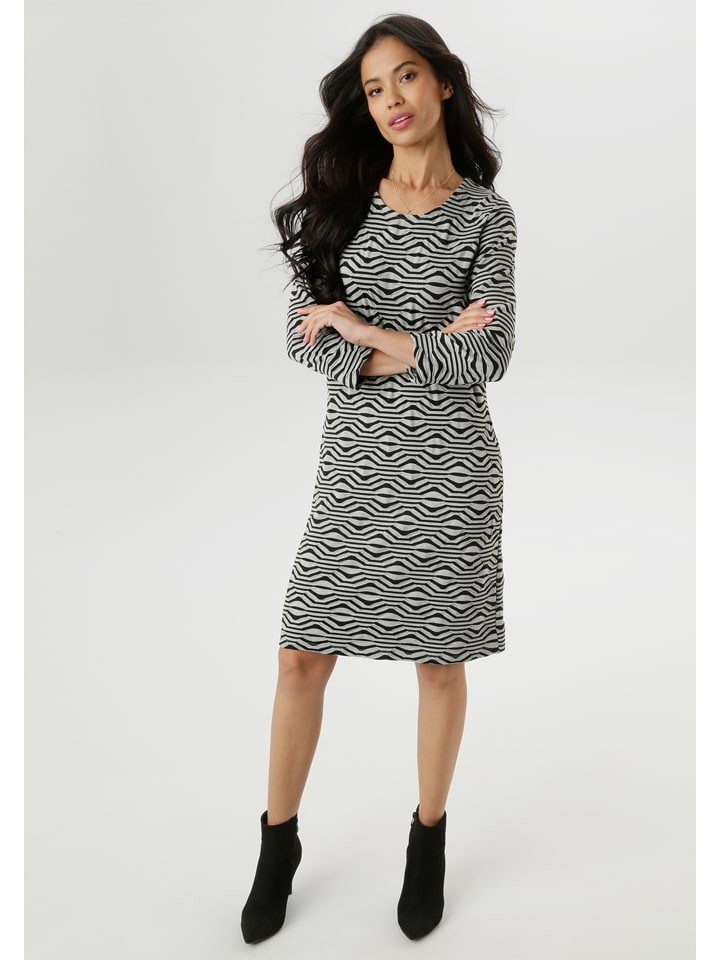 Aniston Sukienka w kolorze szaro-czarnym rozmiar: 42