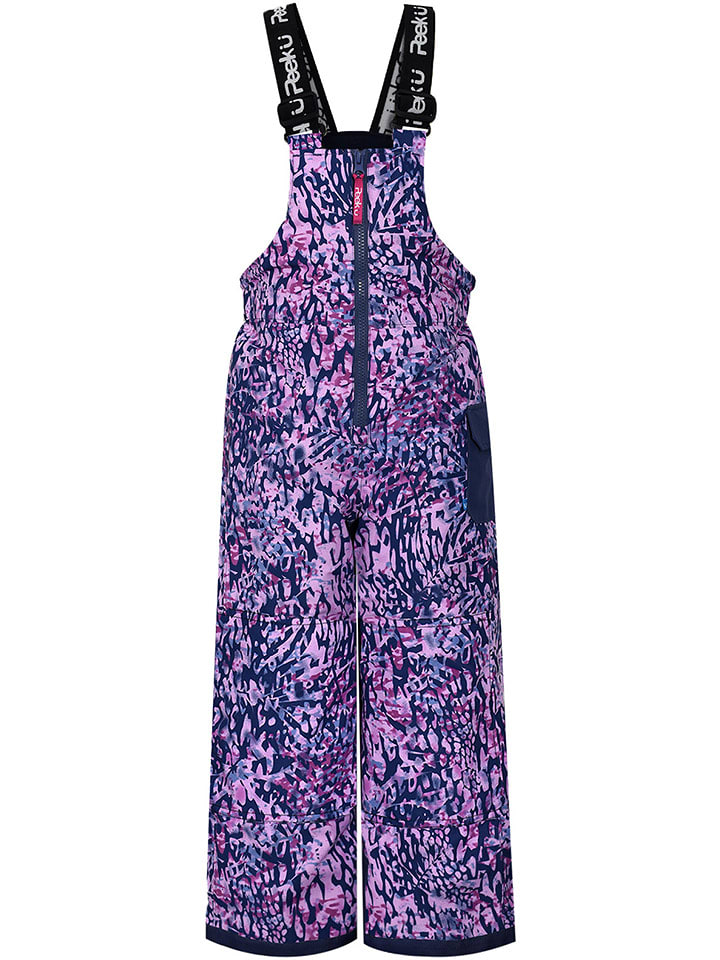 Peek U Spodnie narciarskie "Carina" w kolorze fioletowo-czarnym rozmiar: 110