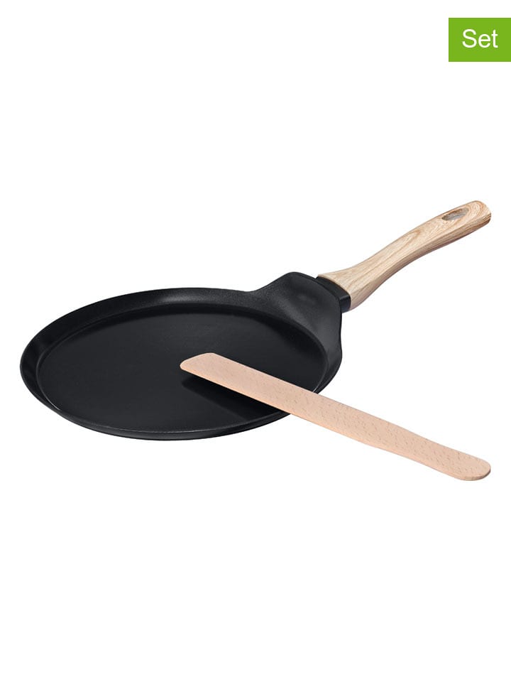 Pyrex 2-częściowy zestaw "Cook & Care" w kolorze czarnym do naleśników - Ø 26 cm rozmiar: onesize