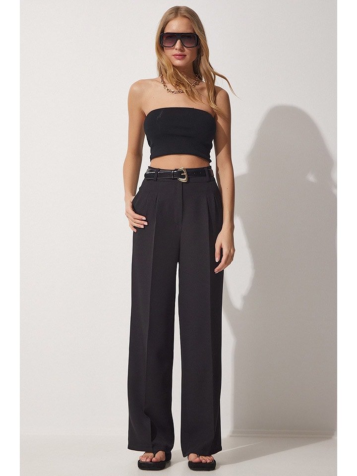 Happiness Istanbul Spodnie w kolorze czarnym rozmiar: 42